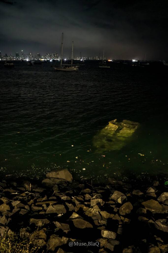 Image of and actual Ship wreck